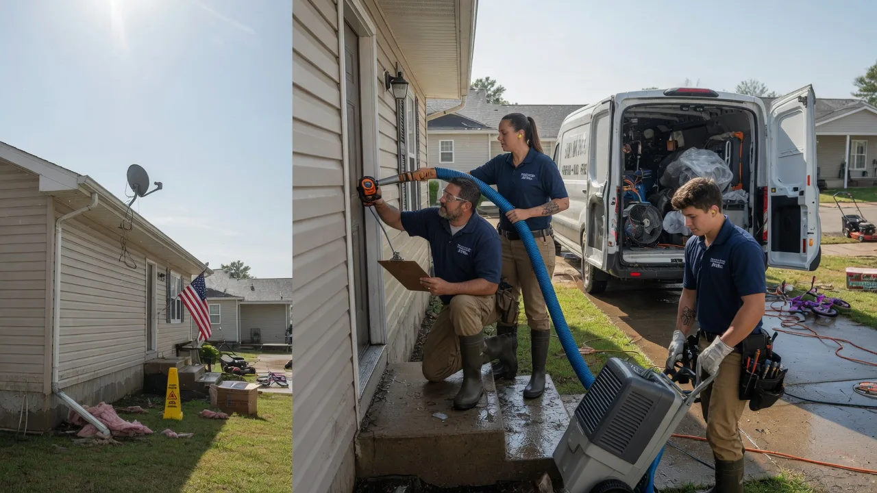 Ceiling Water Damage Restoration in Bladensburg, OH near me